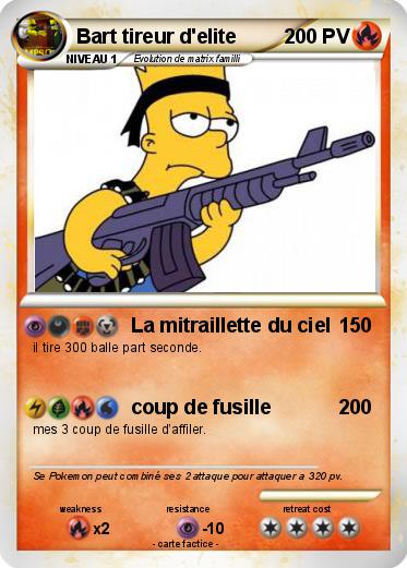Pokemon Bart tireur d'elite