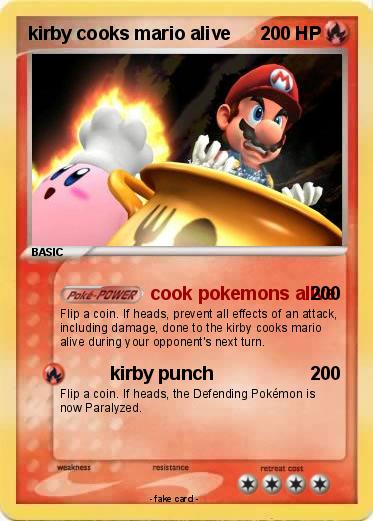 Pokemon kirby cooks mario alive