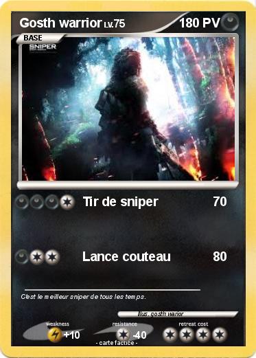 Pokemon Gosth warrior