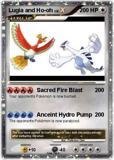 Pokemon Lugia and Ho-oh