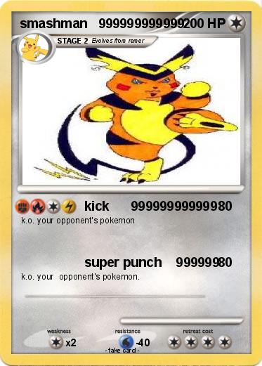 Pokemon smashman   999999999999