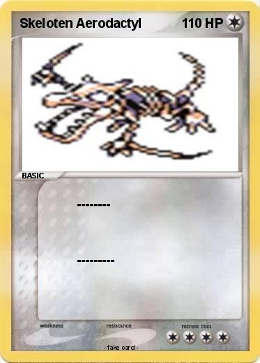 Pokemon Skeloten Aerodactyl