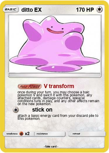 Pokemon ditto EX