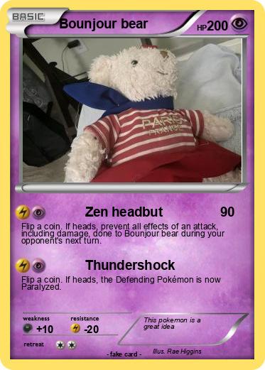 Pokemon Bounjour bear