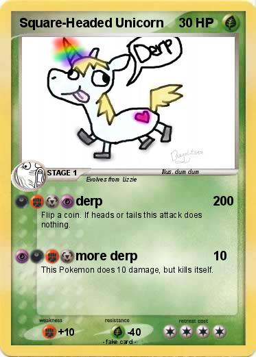 Pokemon Square-Headed Unicorn
