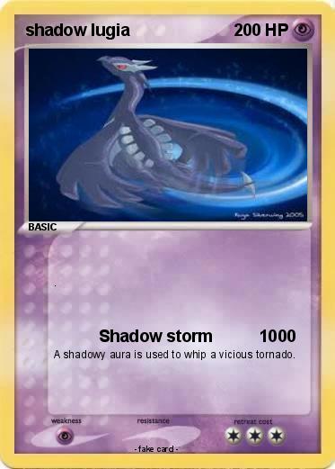 Pokemon shadow lugia