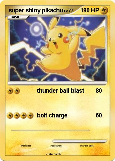 Pokemon super shiny pikachu