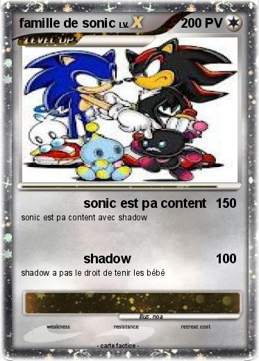 Pokemon famille de sonic