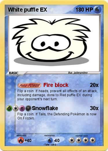 Pokemon White puffle EX