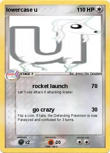 Pokemon lowercase u