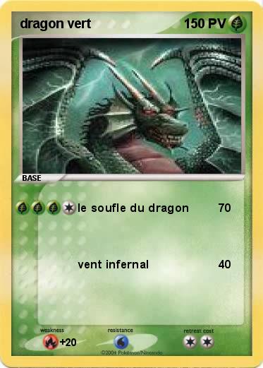 Pokemon dragon vert 