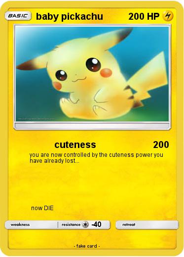 Pokemon baby pickachu
