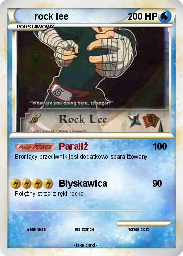 Pokemon rock lee