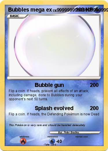 Pokemon Bubbles mega ex