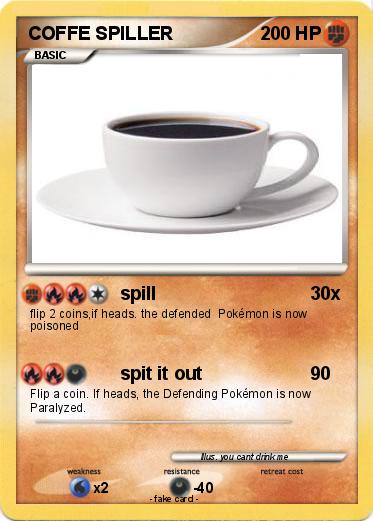 Pokemon COFFE SPILLER