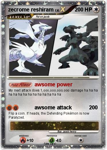 Pokemon zecrome reshiram