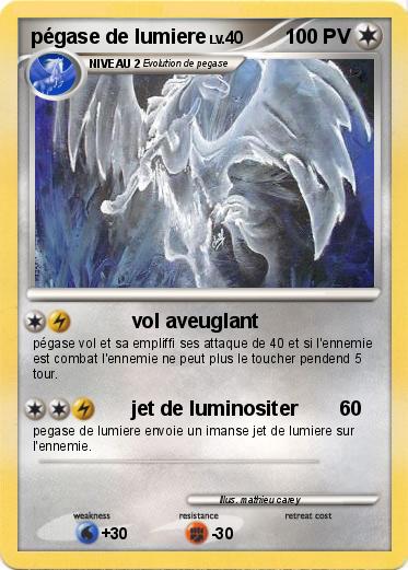 Pokemon pégase de lumiere