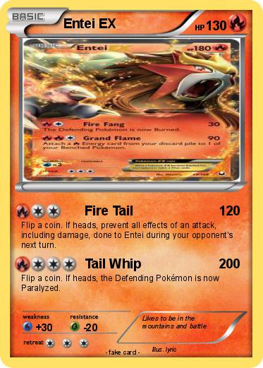 Pokemon Entei EX