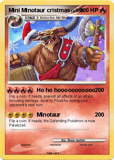 Pokemon Mini Minotaur cristmas