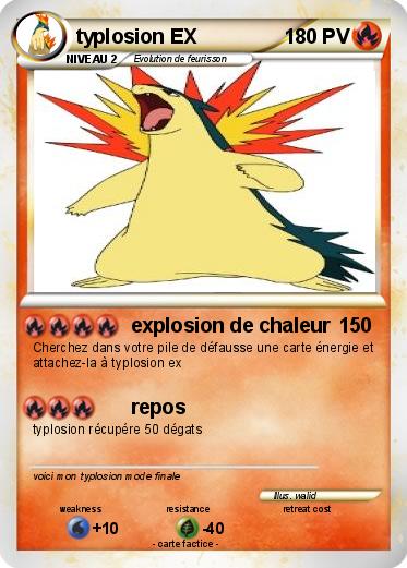 Pokemon typlosion EX