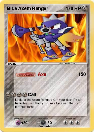 Pokemon Blue Axem Ranger