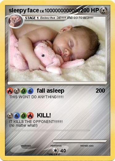 Pokemon sleepy face