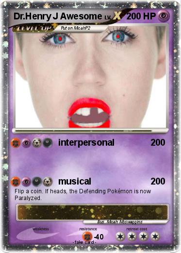 Pokemon Dr.Henry J Awesome