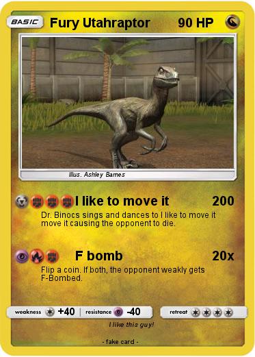 Pokemon Fury Utahraptor