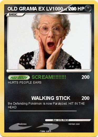 Pokemon OLD GRAMA EX LV1000