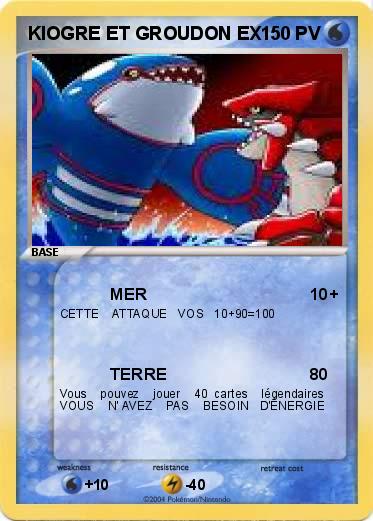 Pokemon KIOGRE ET GROUDON EX