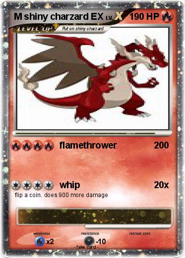 Pokemon M shiny charzard EX