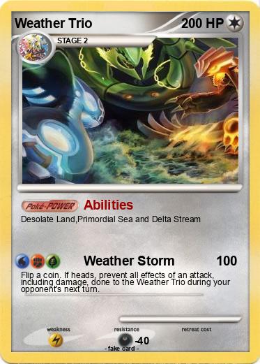 Pokemon Weather Trio