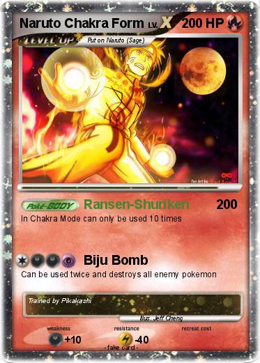 Pokemon Naruto Chakra Form