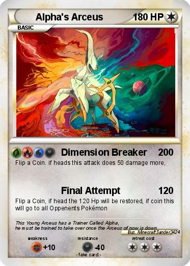 Pokemon Alpha's Arceus