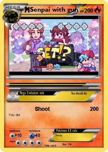 Pokemon Senpai with gun