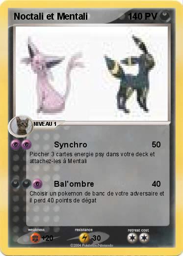 Pokemon Noctali et Mentali