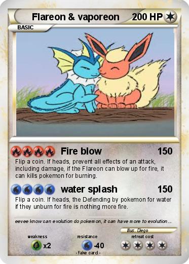 Pokemon Flareon & vaporeon