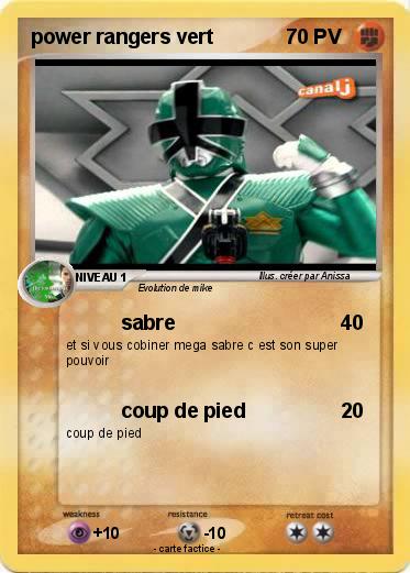Pokemon power rangers vert