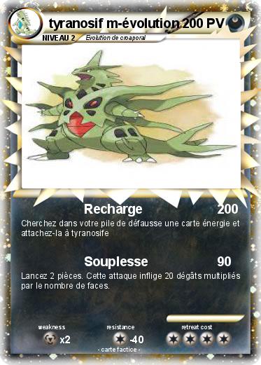 Pokemon tyranosif m-évolution