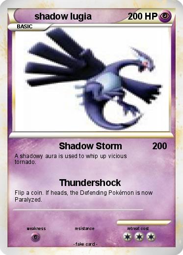 Pokemon shadow lugia
