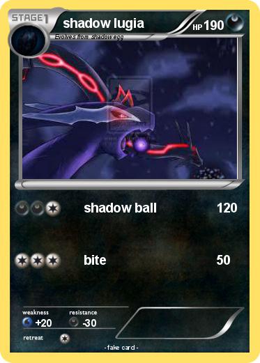 Pokemon shadow lugia