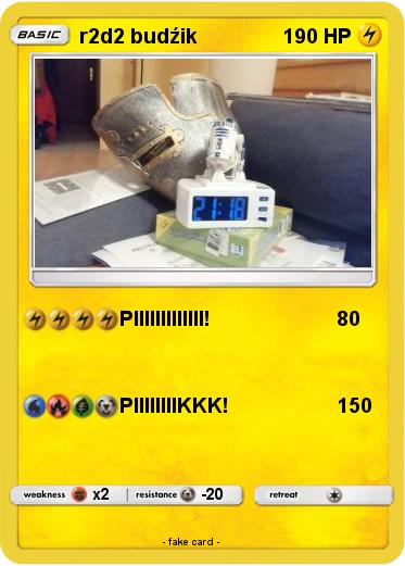 Pokemon r2d2 budźik