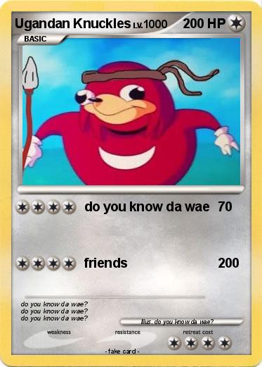 Pokemon Ugandan Knuckles