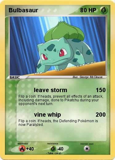 Pokemon Bulbasaur