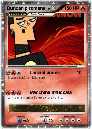 Pokemon Duncan piromane