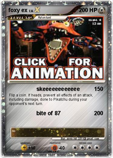 Pokemon foxy ex