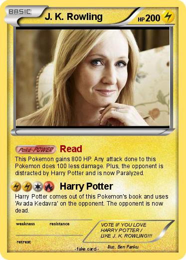 Pokemon J. K. Rowling