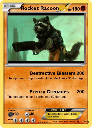 Pokemon Rocket Racoon