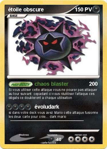Pokemon étoile obscure