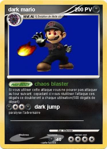 Pokemon dark mario
